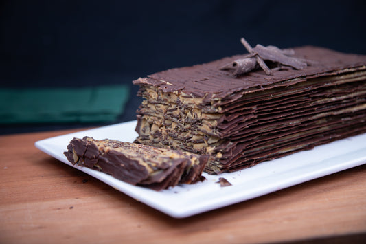 Torta de láminas de chocolate | Manjar de Campo