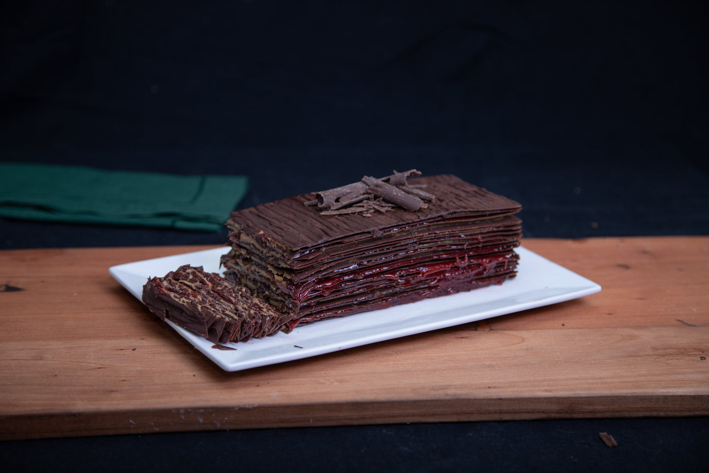 Torta de láminas de chocolate | Manjar de Campo - Frambuesa SMA