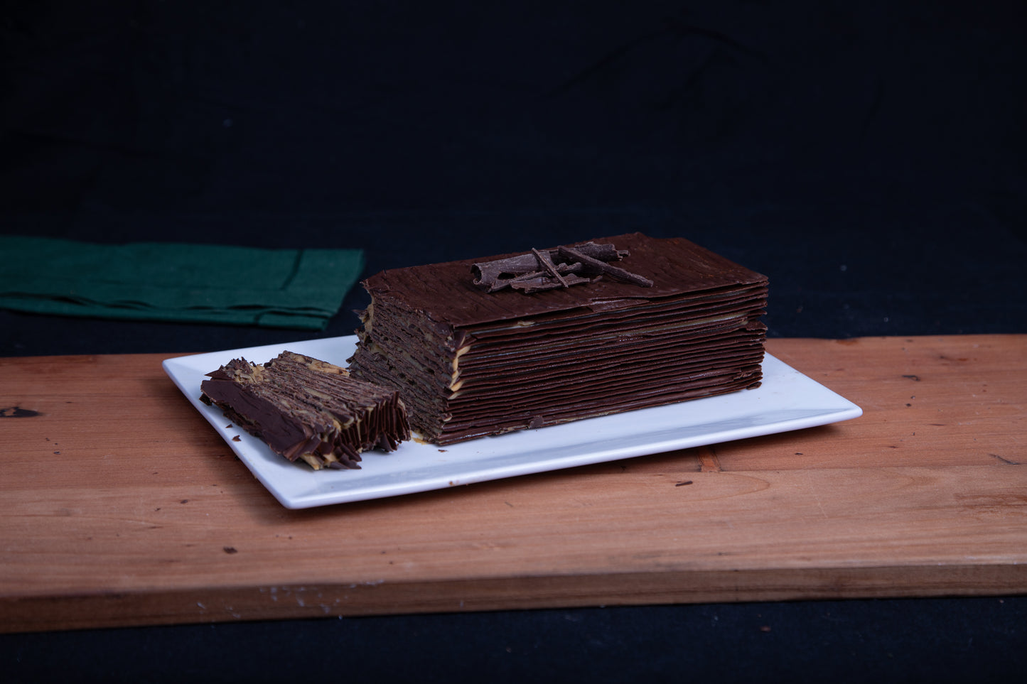 Torta de láminas de chocolate | Nutella - Manjar de Campo