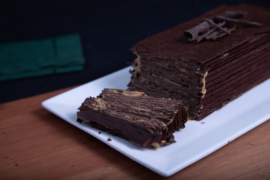 Torta de láminas de chocolate | Nutella - Manjar de Campo
