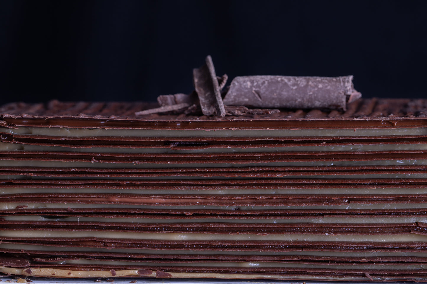 Torta de láminas de chocolate | Nutella - Manjar de Campo