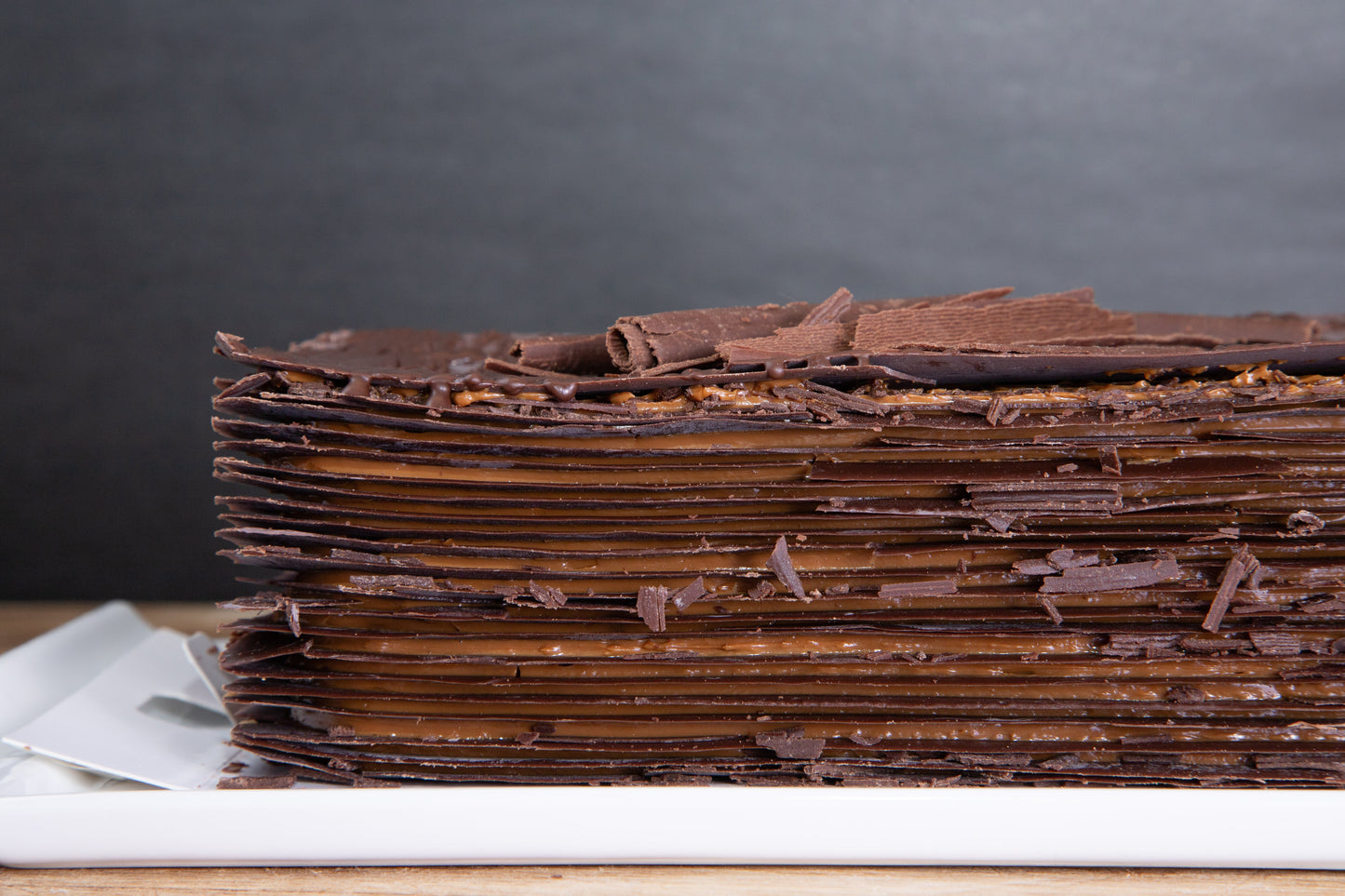 Torta de láminas de chocolate | Manjar de Campo