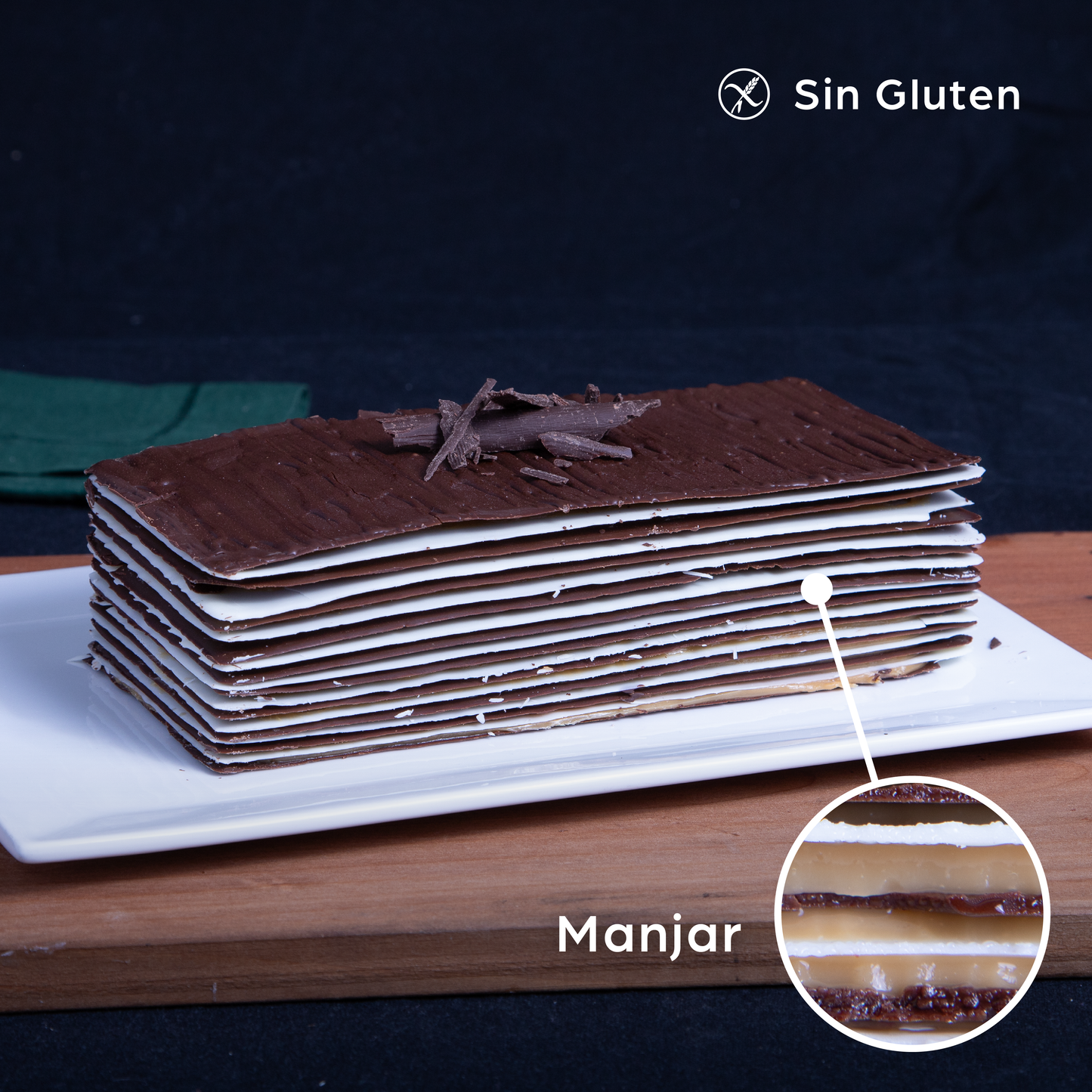 Torta de láminas de chocolate | Manjar de Campo B&S