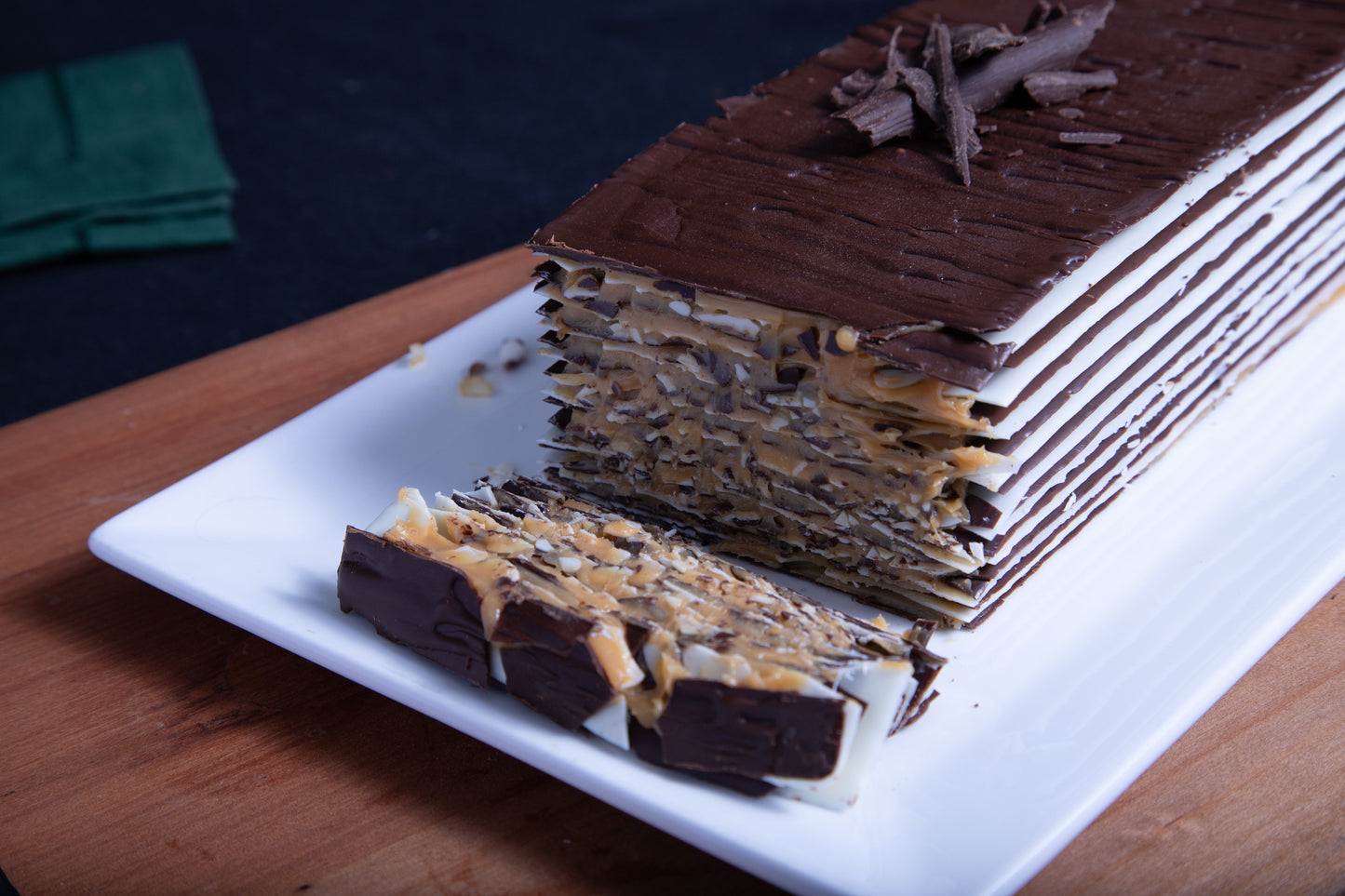 Torta de láminas de chocolate | Manjar de Campo B&S