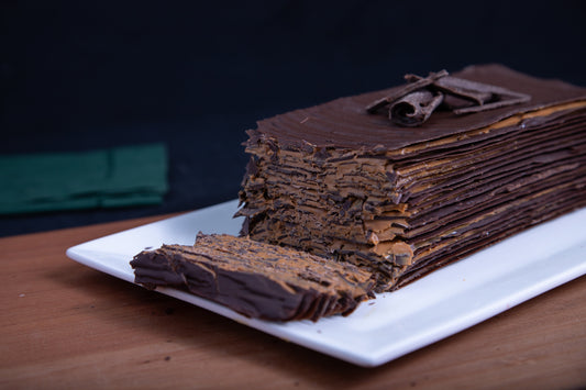 Torta Sin Azúcar de láminas de chocolate | Manjar 15T