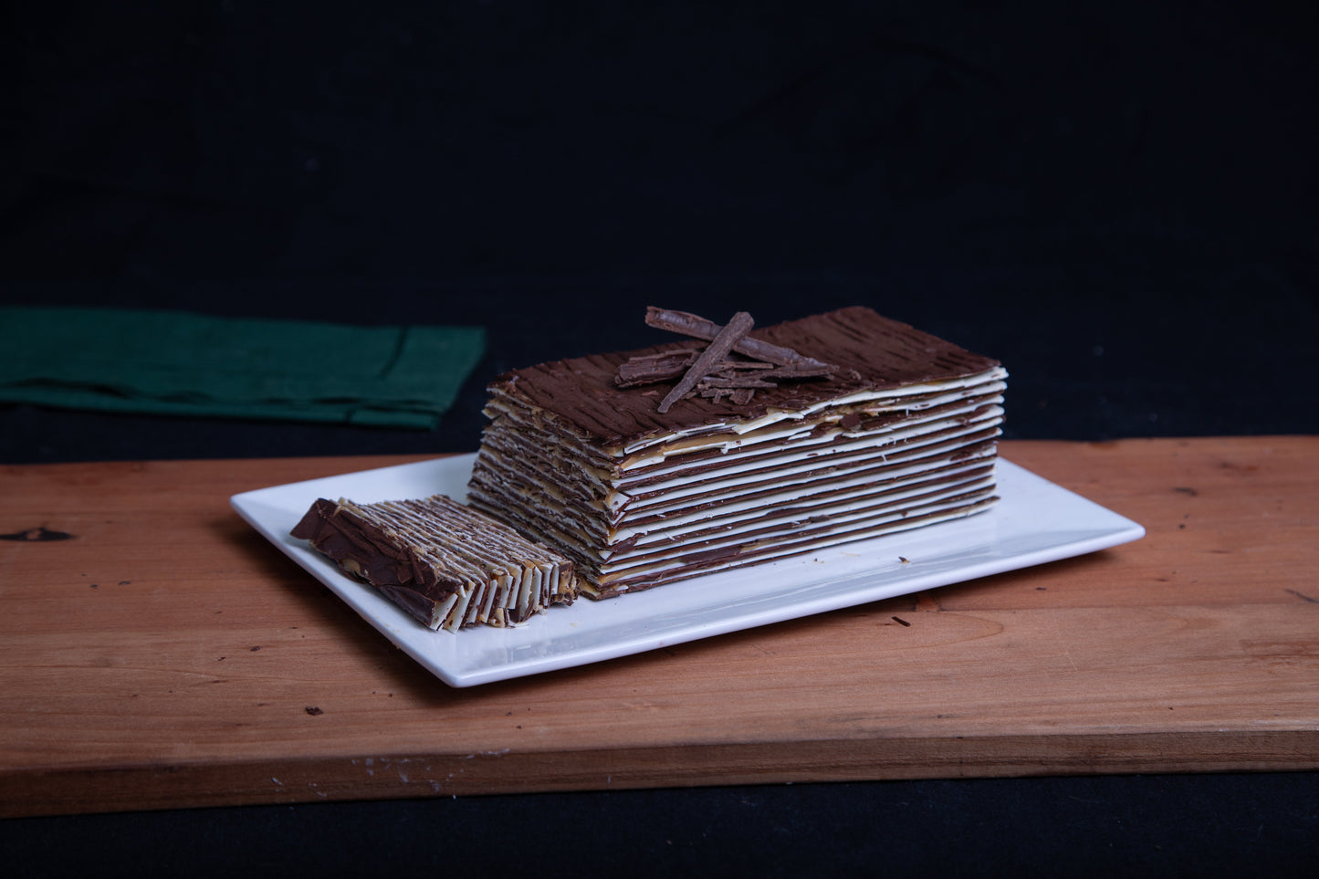 Torta de láminas de chocolate | Nutella - Manjar de Campo B&S