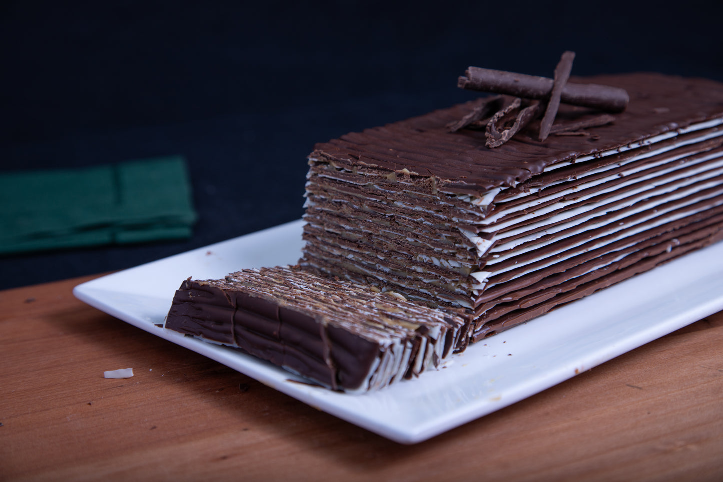 Torta de láminas de chocolate | Nutella - Manjar de Campo B&S